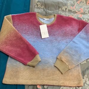 NWT ZARA Multicolored Top Size Small
